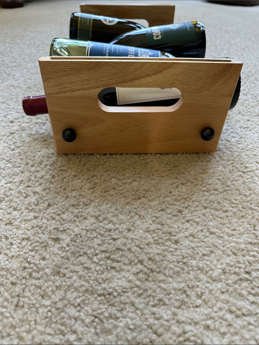 Wood and Metal Wine Rack - Picture 7 of 9